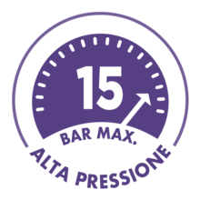 MAX. 15 BAR DI PRESSIONE