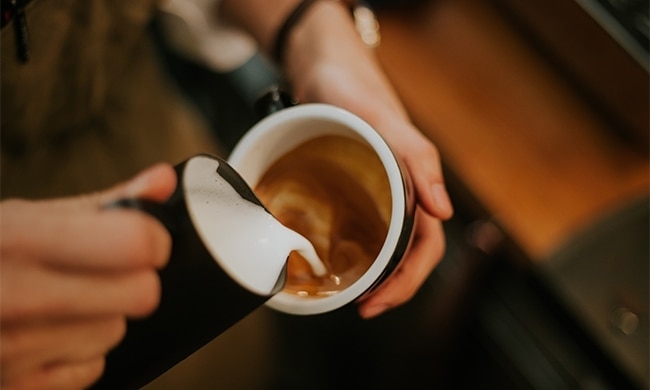 Preparazione cappuccino