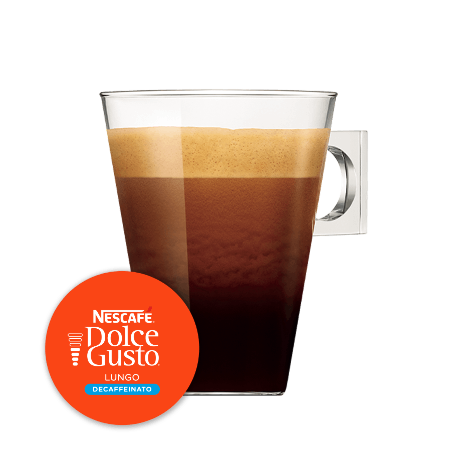 Tazza e immagine capsula Lungo Decaffeinato x16 Nescafé® Dolce Gusto®