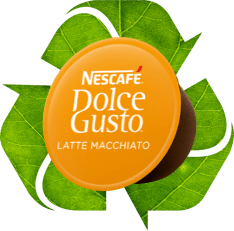 Riciclare immagine delle tre frecce con Dolce Gusto